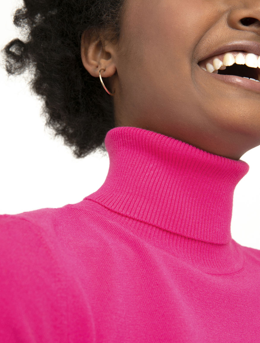 Semi-fitted polo neck jumper Semi-fitted polo neck jumper