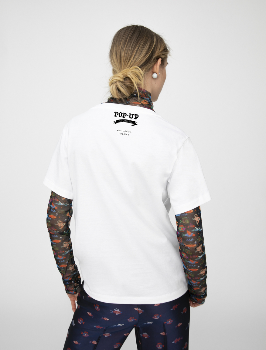 Pop-Up Stories embroidered T-shirt Pop-Up Stories embroidered T-shirt