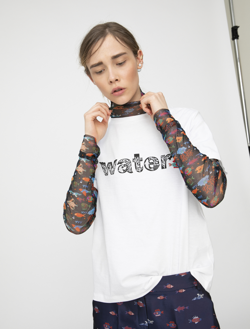 Pop-Up Stories embroidered T-shirt Pop-Up Stories embroidered T-shirt