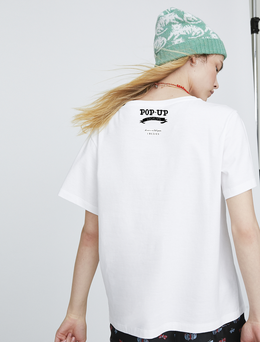 Pop-Up Stories embroidered T-shirt Pop-Up Stories embroidered T-shirt