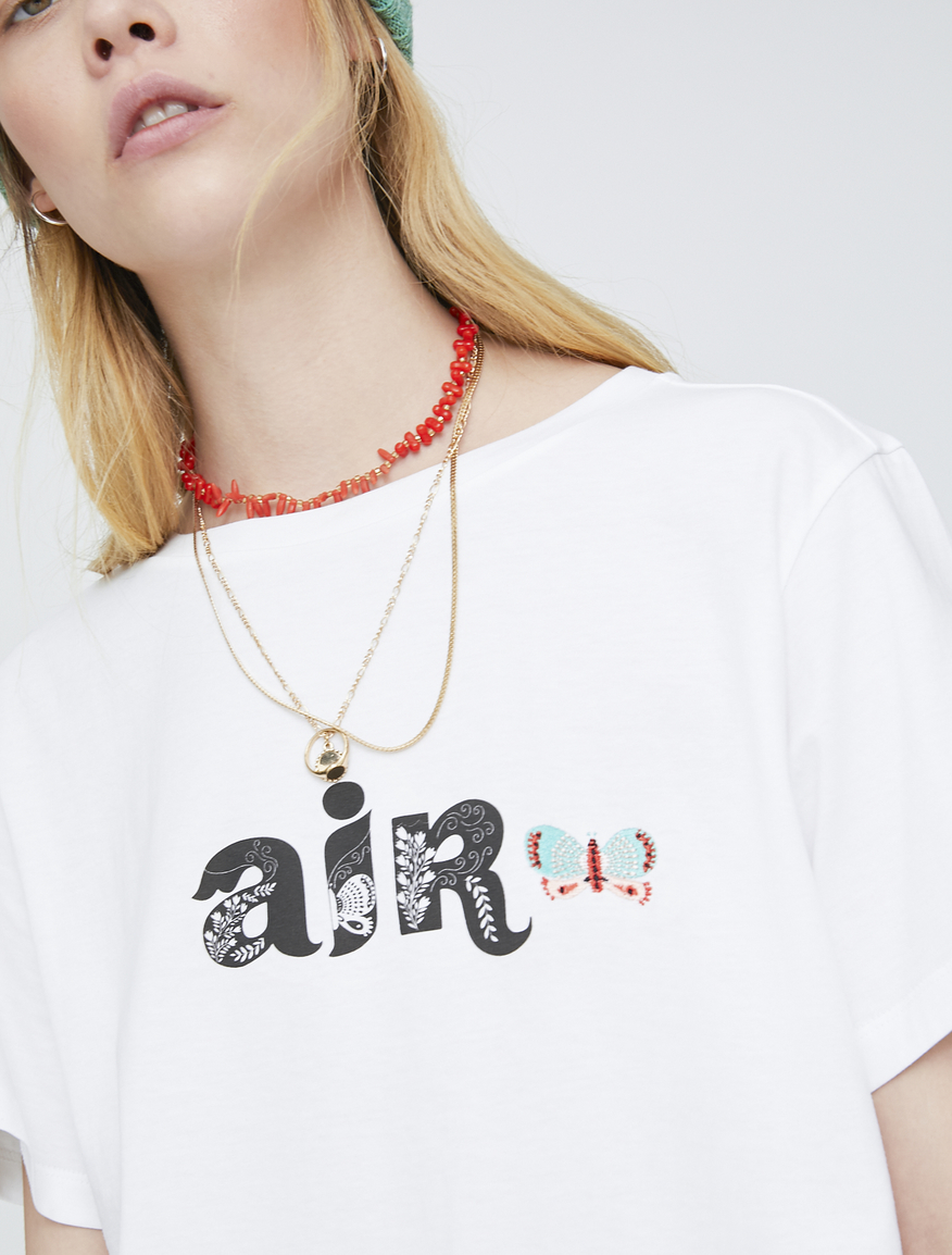 Pop-Up Stories embroidered T-shirt Pop-Up Stories embroidered T-shirt