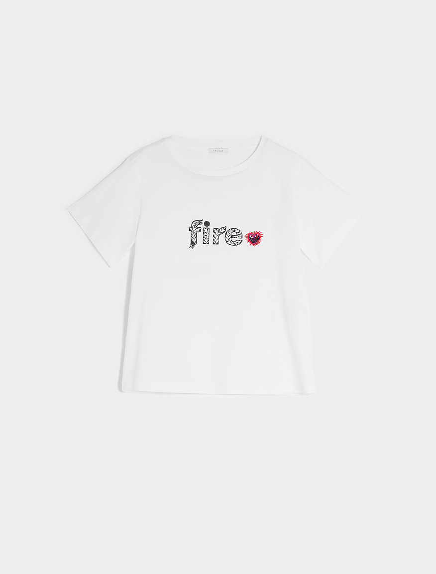 Pop-Up Stories embroidered T-shirt Pop-Up Stories embroidered T-shirt