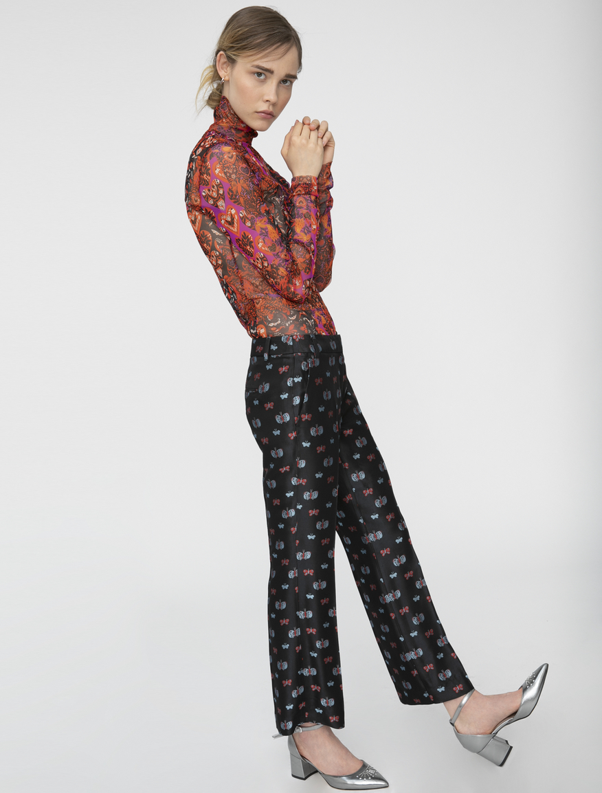 Pop-Up Stories tulle polo neck jumper Pop-Up Stories tulle polo neck jumper