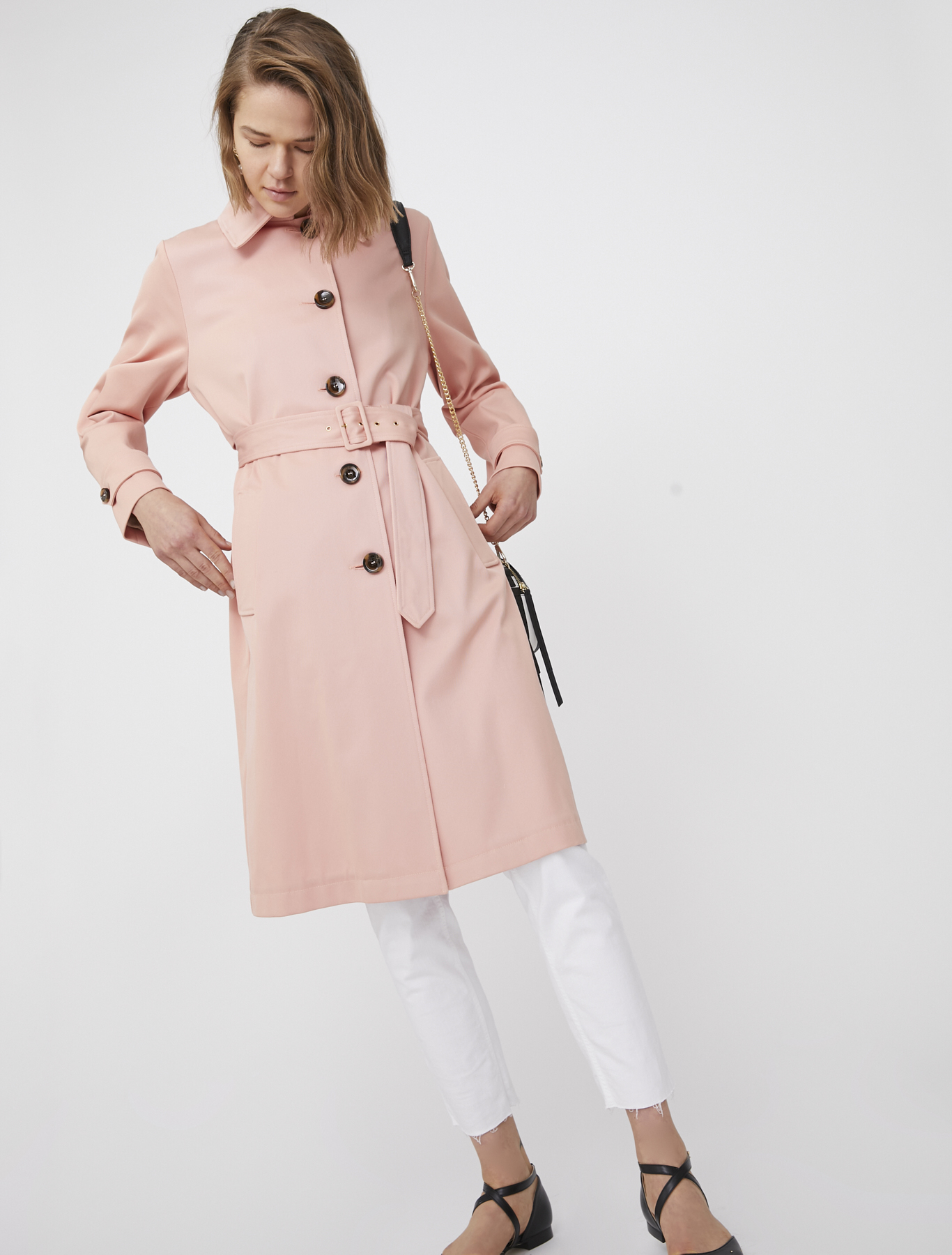 belted trench coat