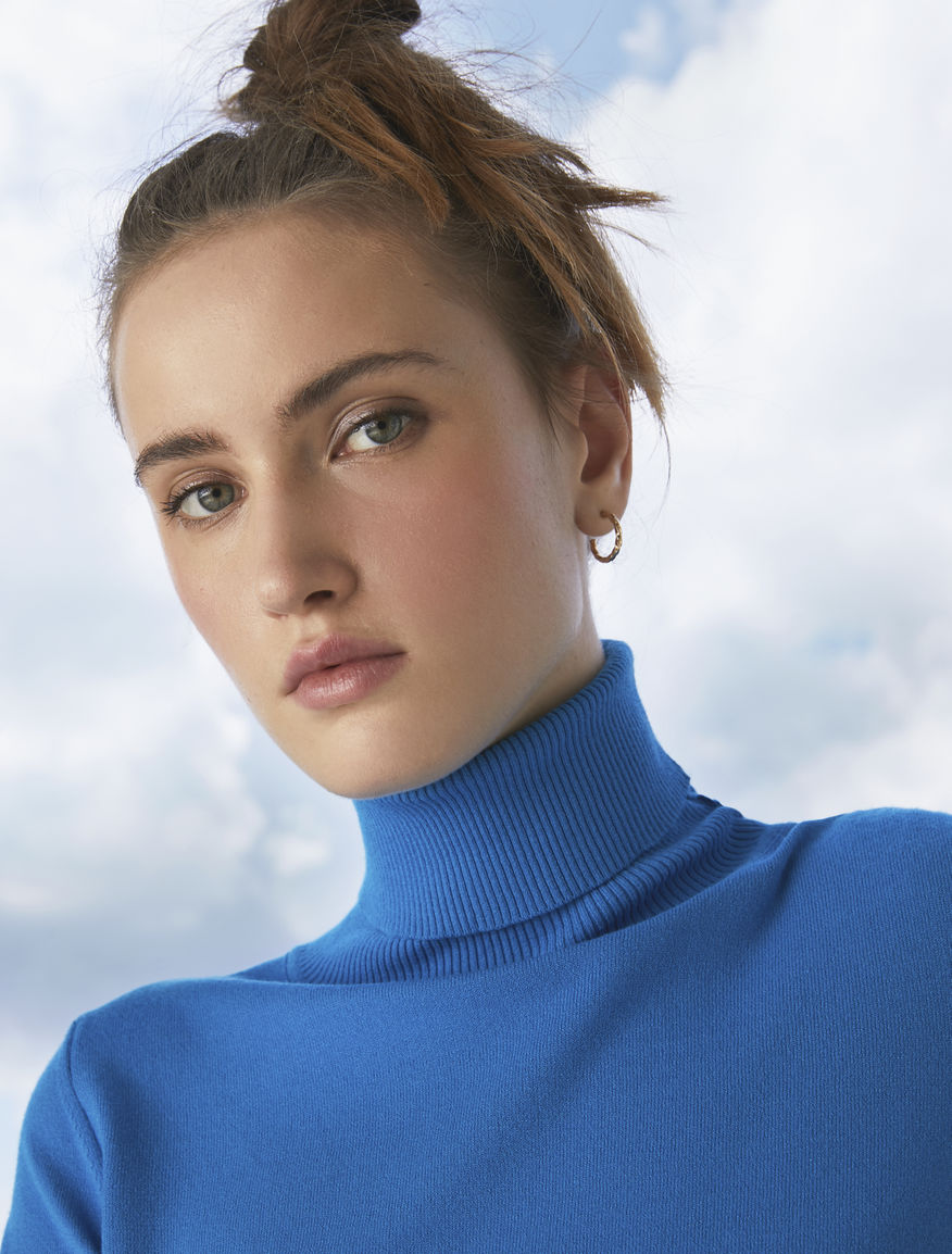 Short-sleeved polo neck jumper Short-sleeved polo neck jumper