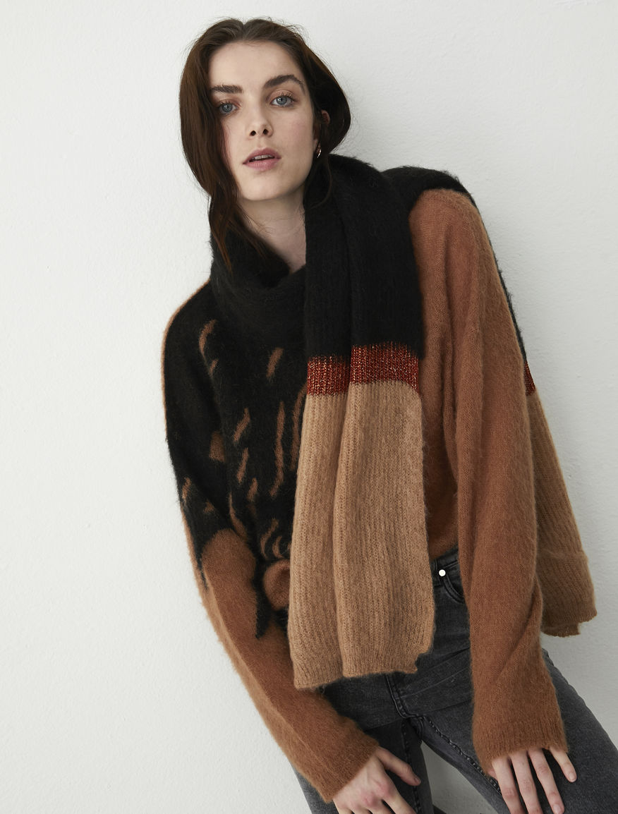 Colour-block scarf Colour-block scarf