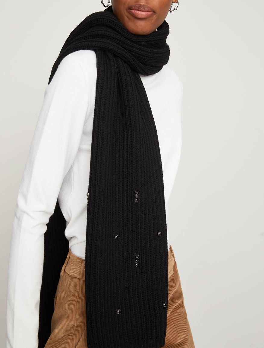 Rhinestone-embellished scarf Rhinestone-embellished scarf