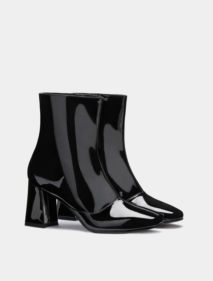 Patent leather half boots Patent leather half boots