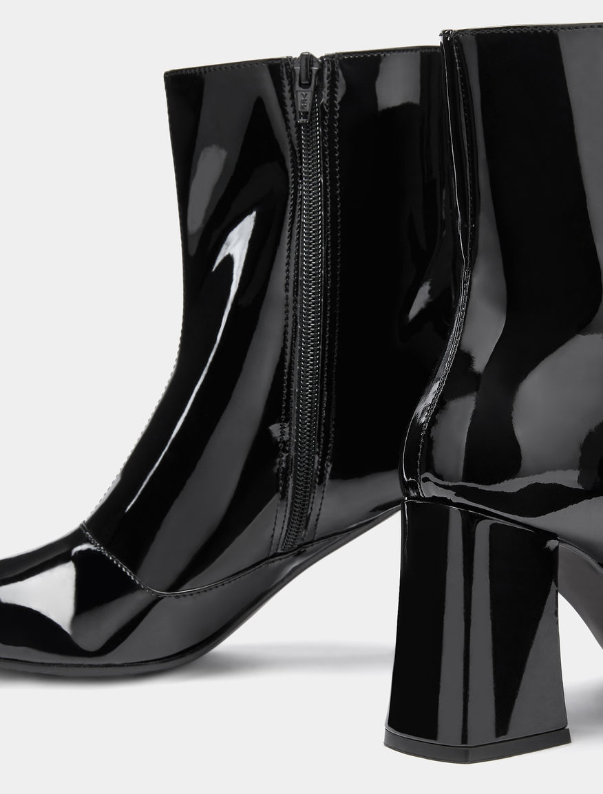 Patent leather half boots Patent leather half boots