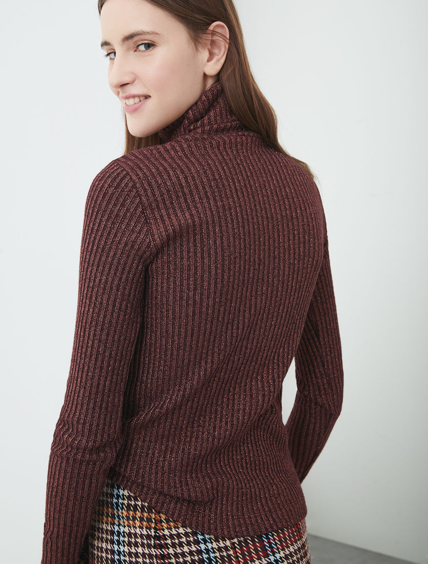 Lurex polo neck jumper Lurex polo neck jumper