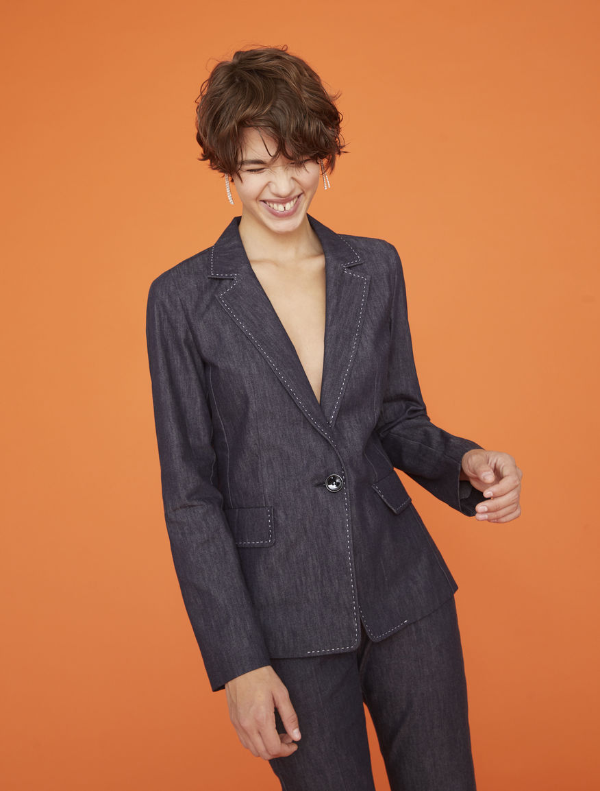 Denim effect blazer Denim effect blazer