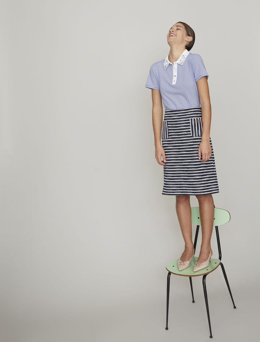 Embellished polo shirt Embellished polo shirt