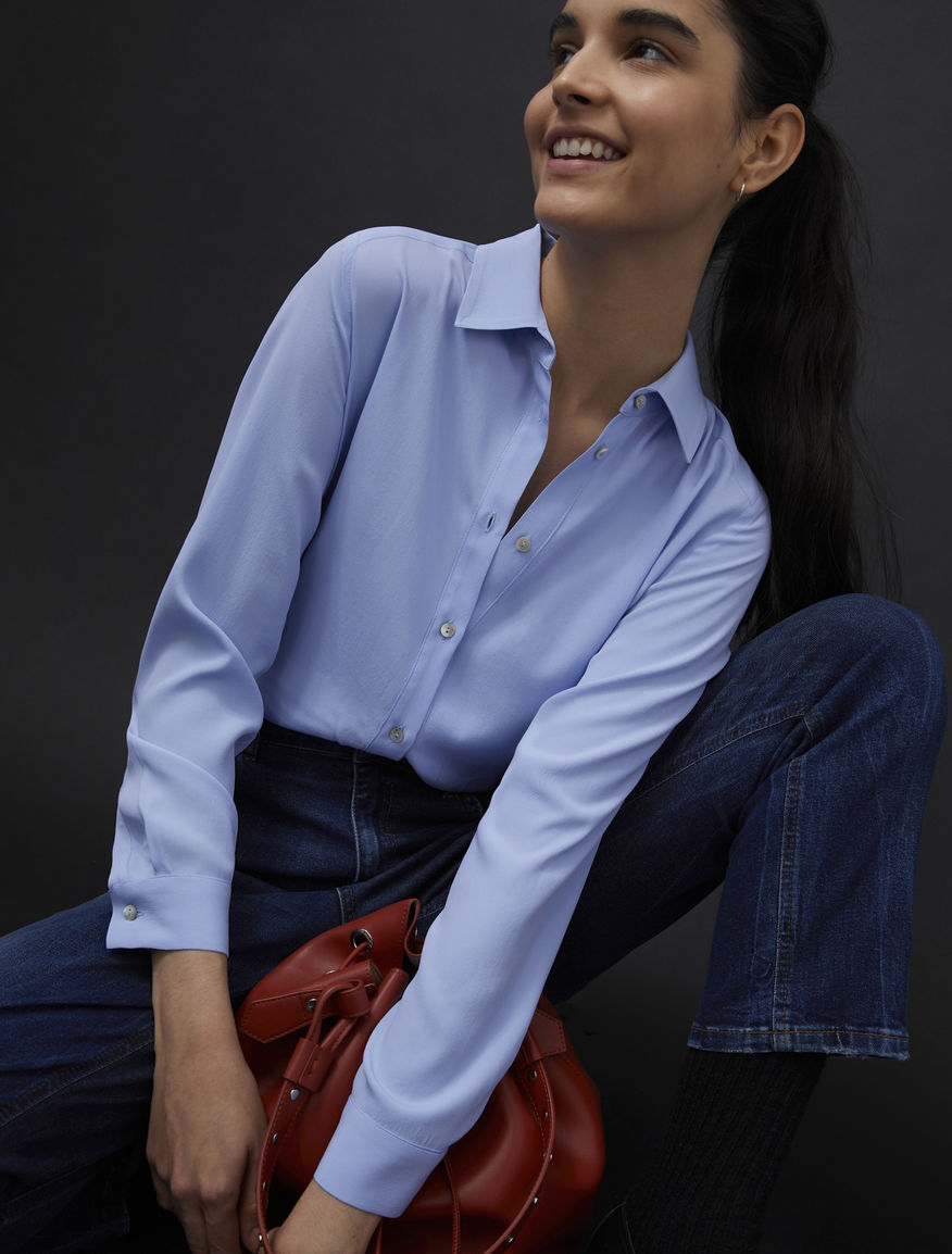 Silk-blend shirt Silk-blend shirt