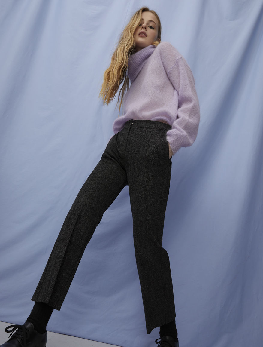 Relaxed-fit polo-neck sweater Relaxed-fit polo-neck sweater
