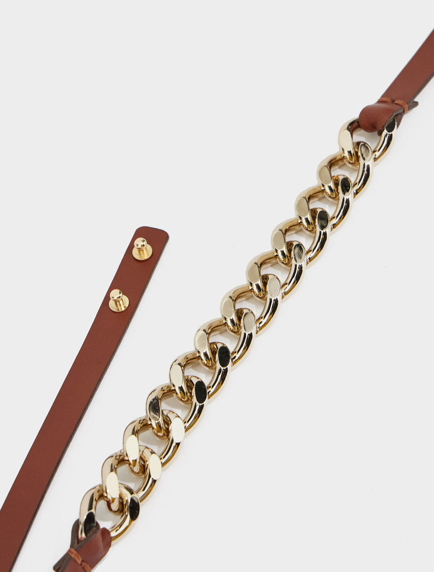 Chain-embellished belt Chain-embellished belt