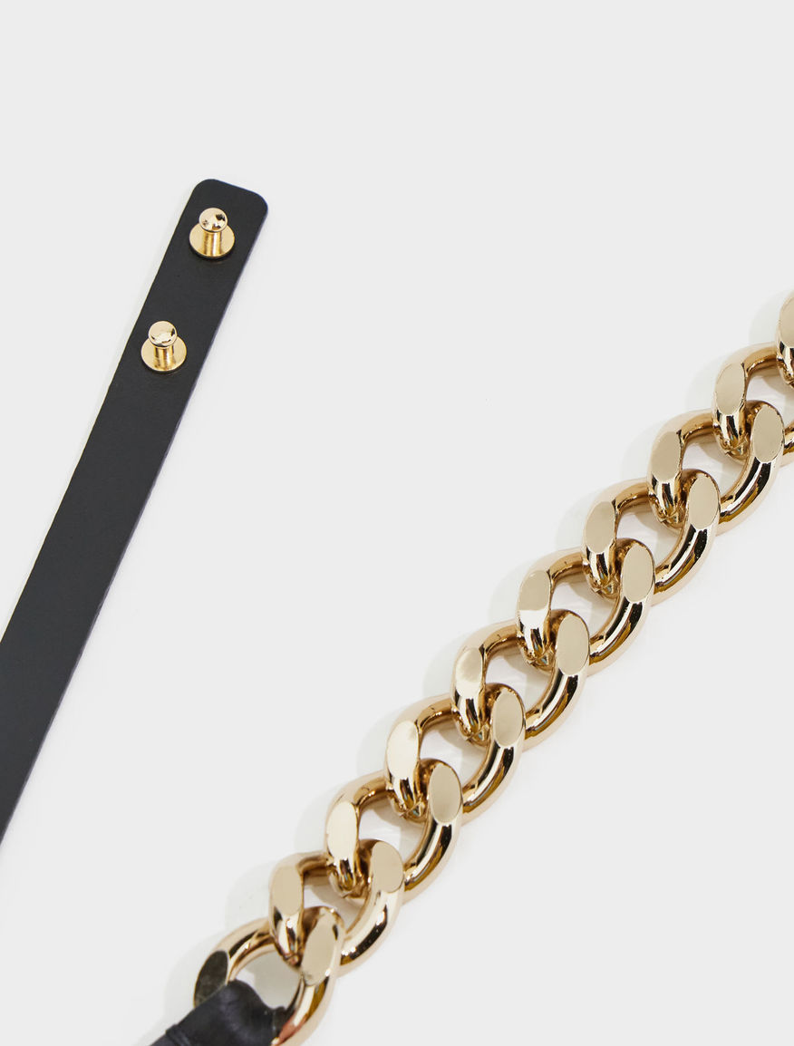 Chain-embellished belt Chain-embellished belt