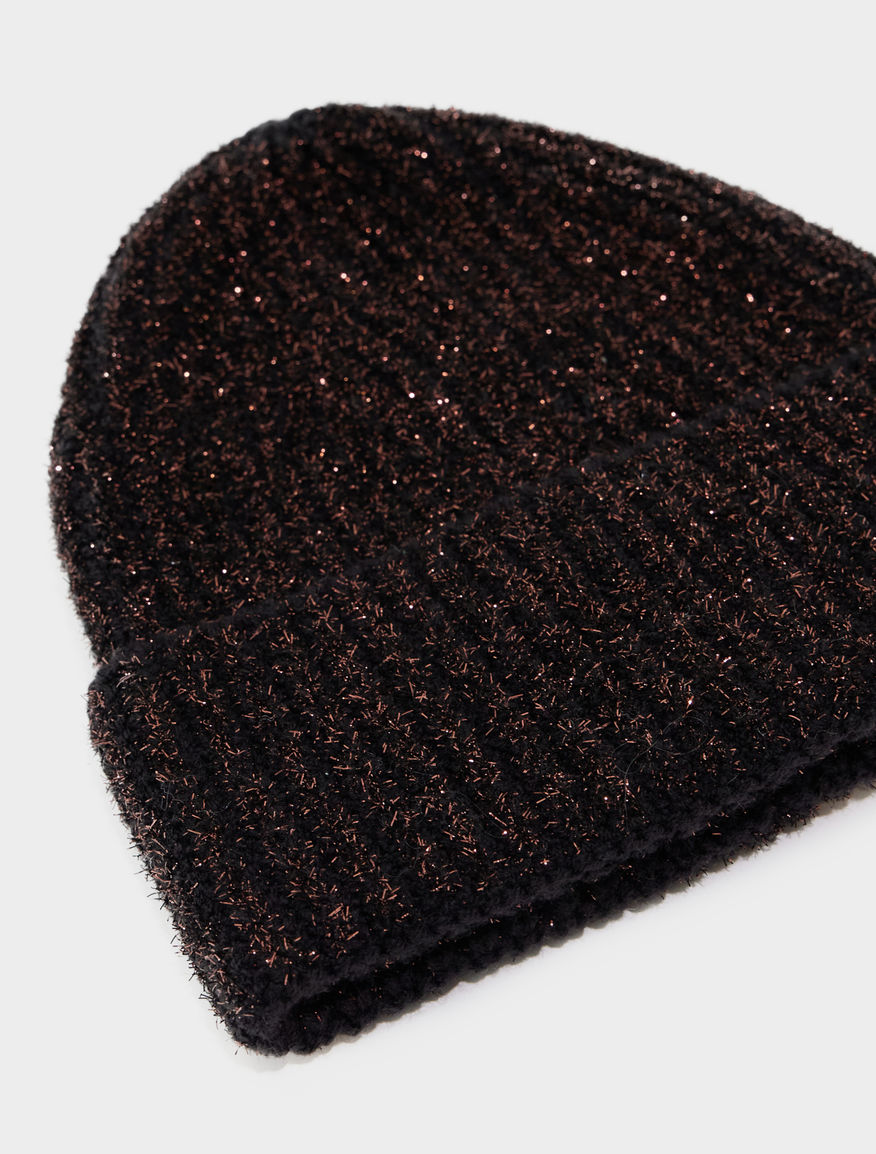 Lurex-blend beanie hat Lurex-blend beanie hat