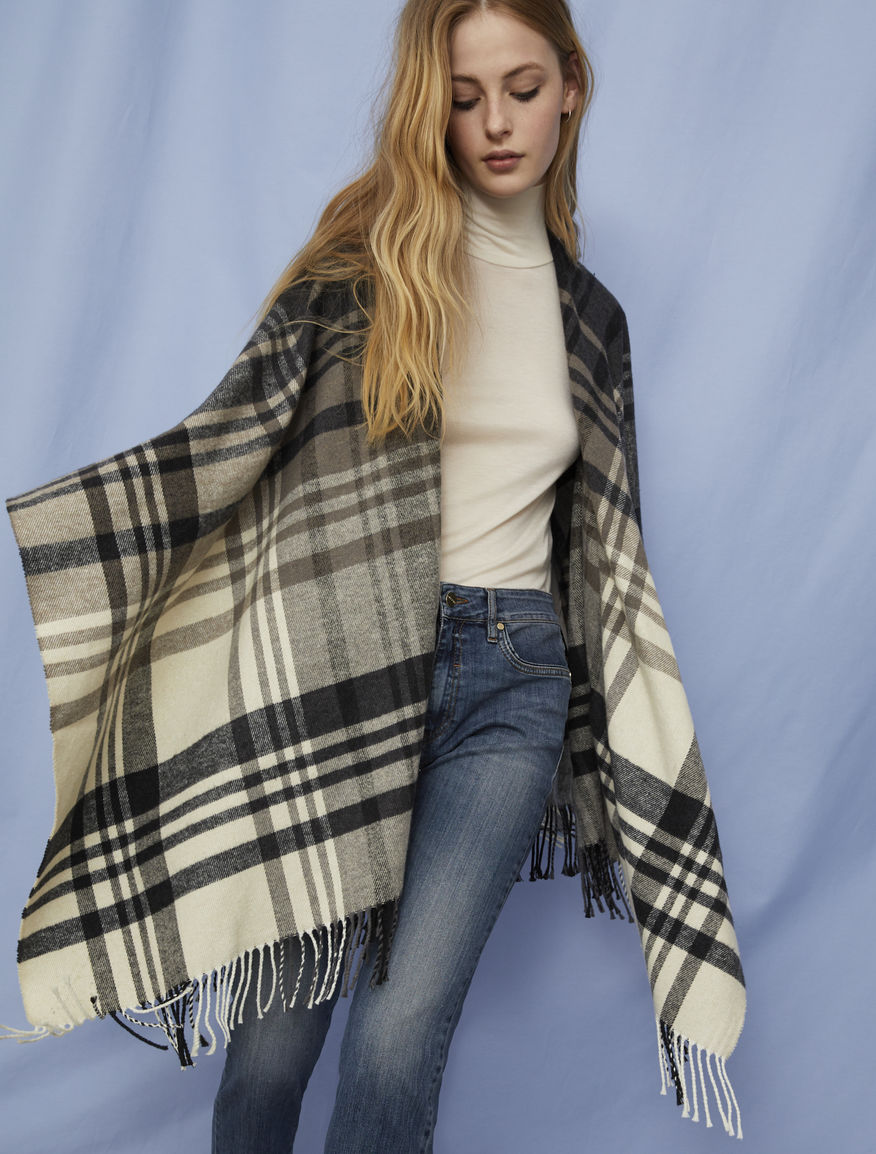 Fringed poncho Fringed poncho
