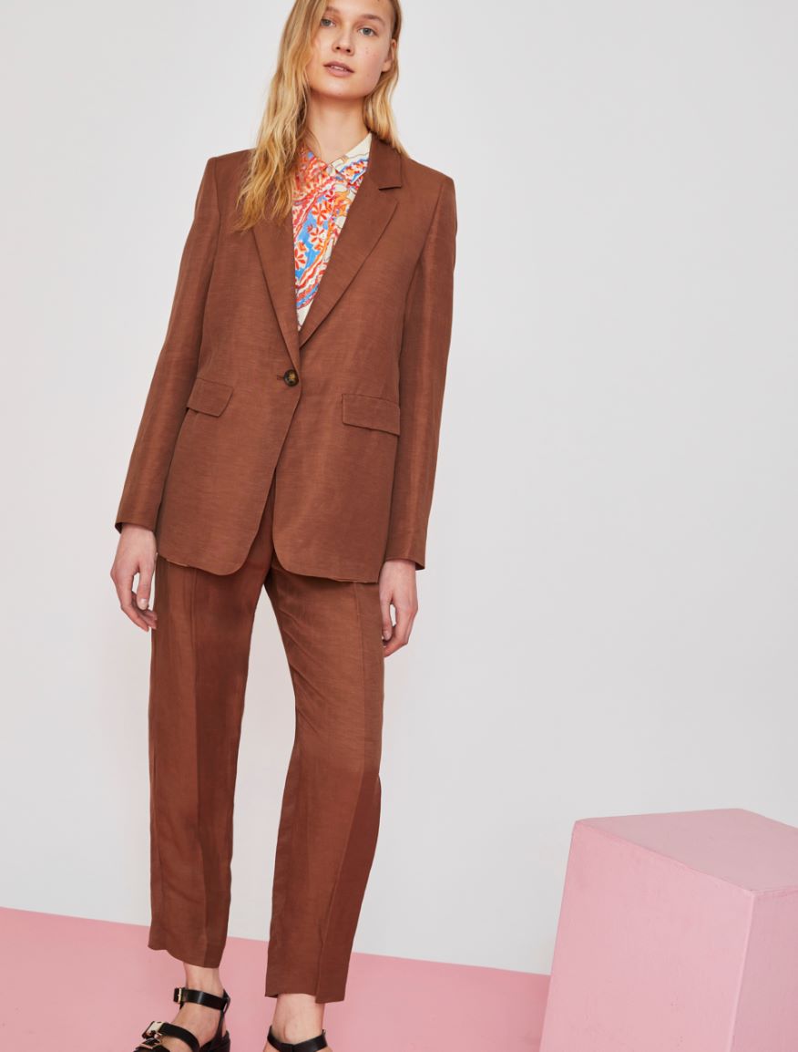 Linen-blend blazer Linen-blend blazer