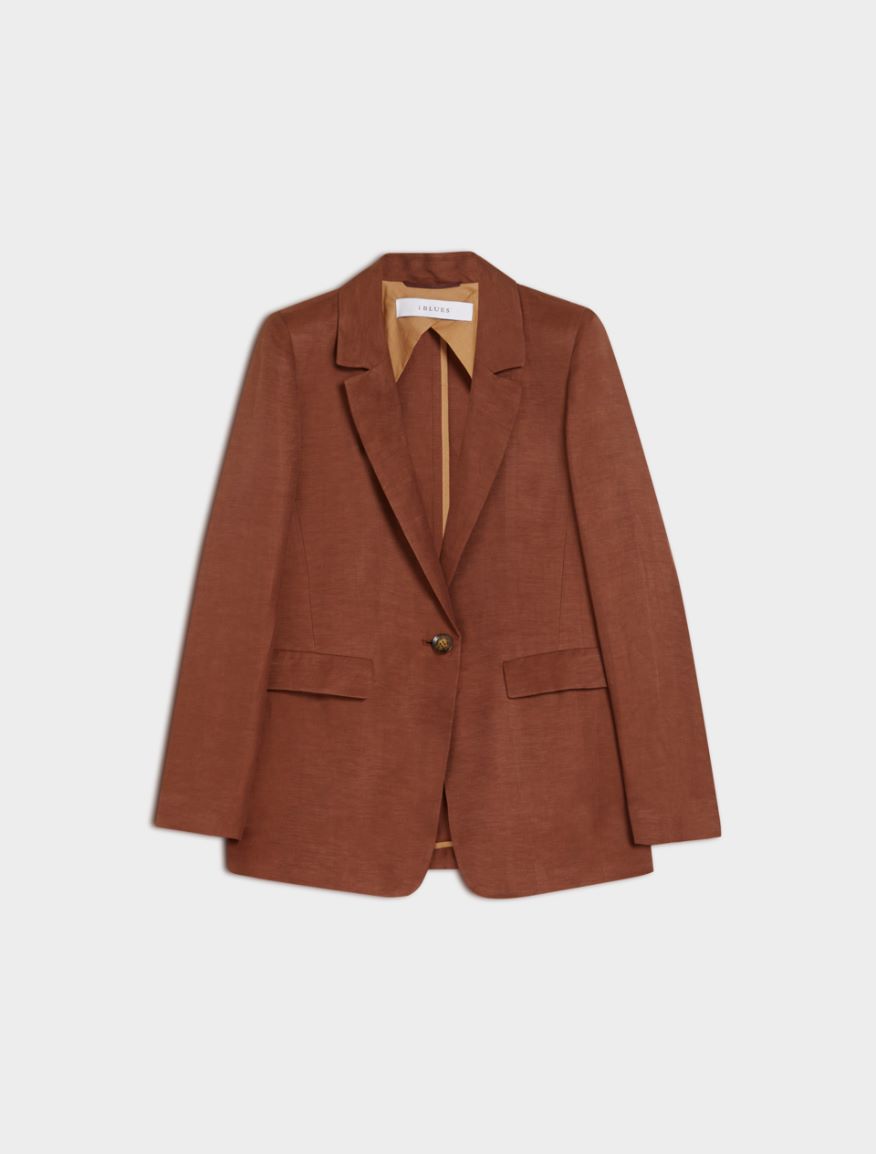 Linen-blend blazer Linen-blend blazer
