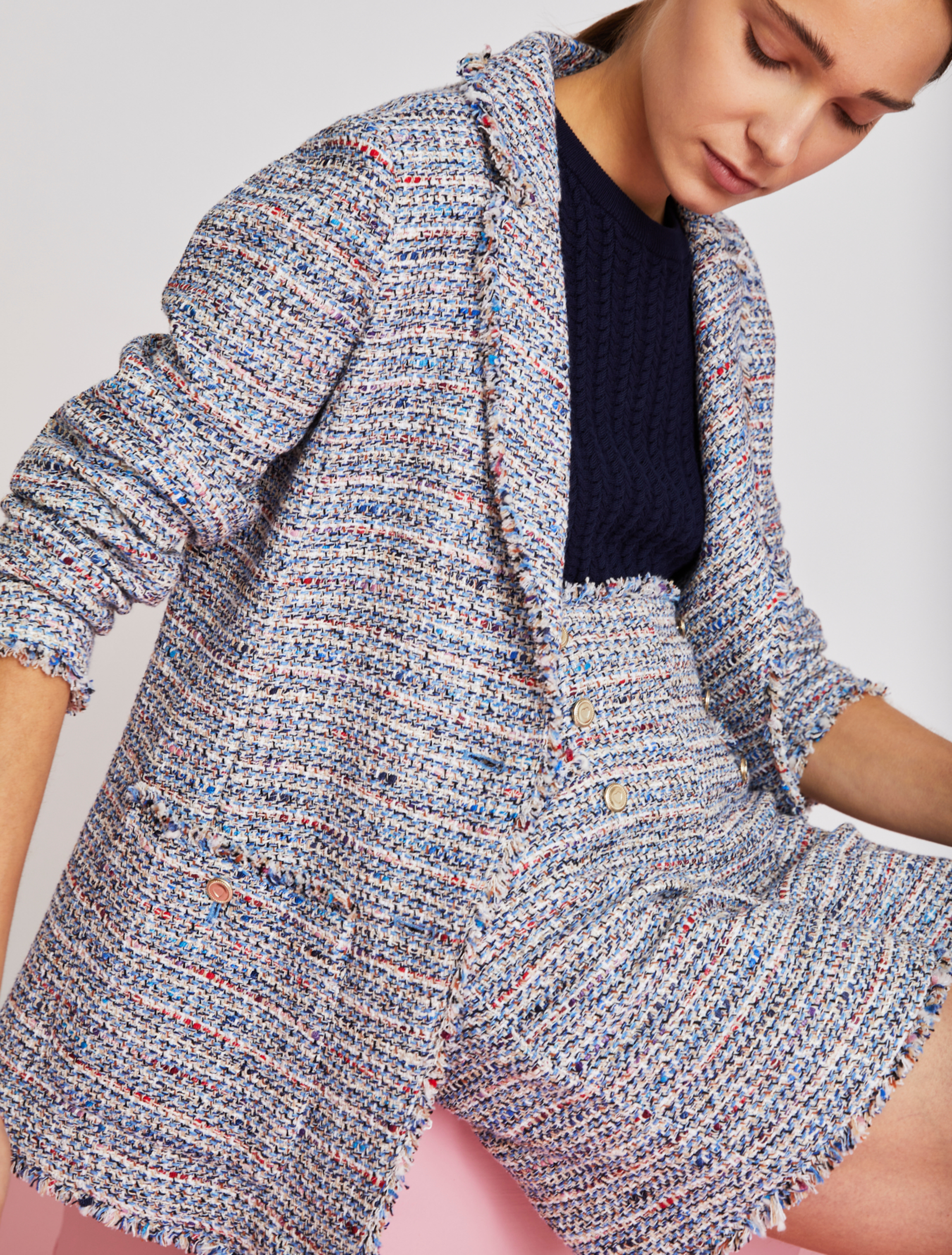 Blazer sfiancato, azzurro polvere - iBlues