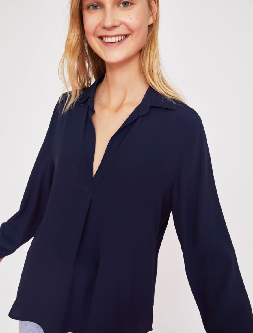 Silk-blend polo shirt Silk-blend polo shirt
