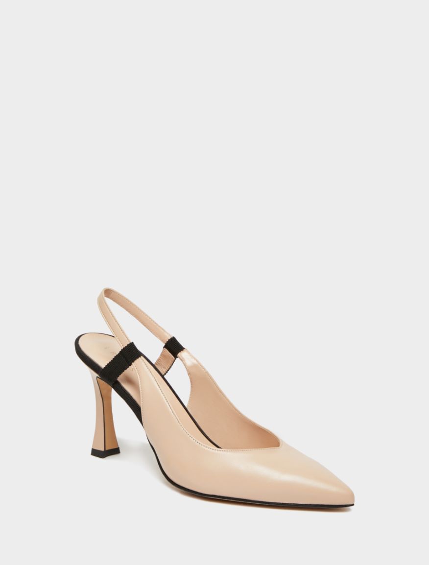 Leather slingbacks Leather slingbacks