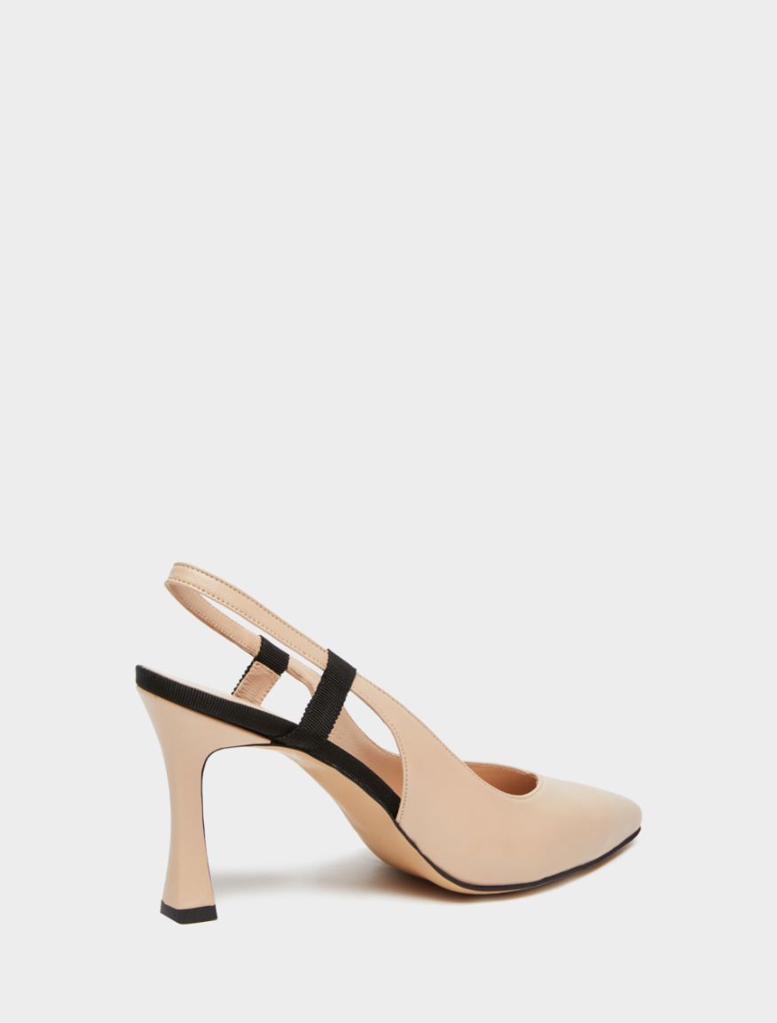 Leather slingbacks Leather slingbacks