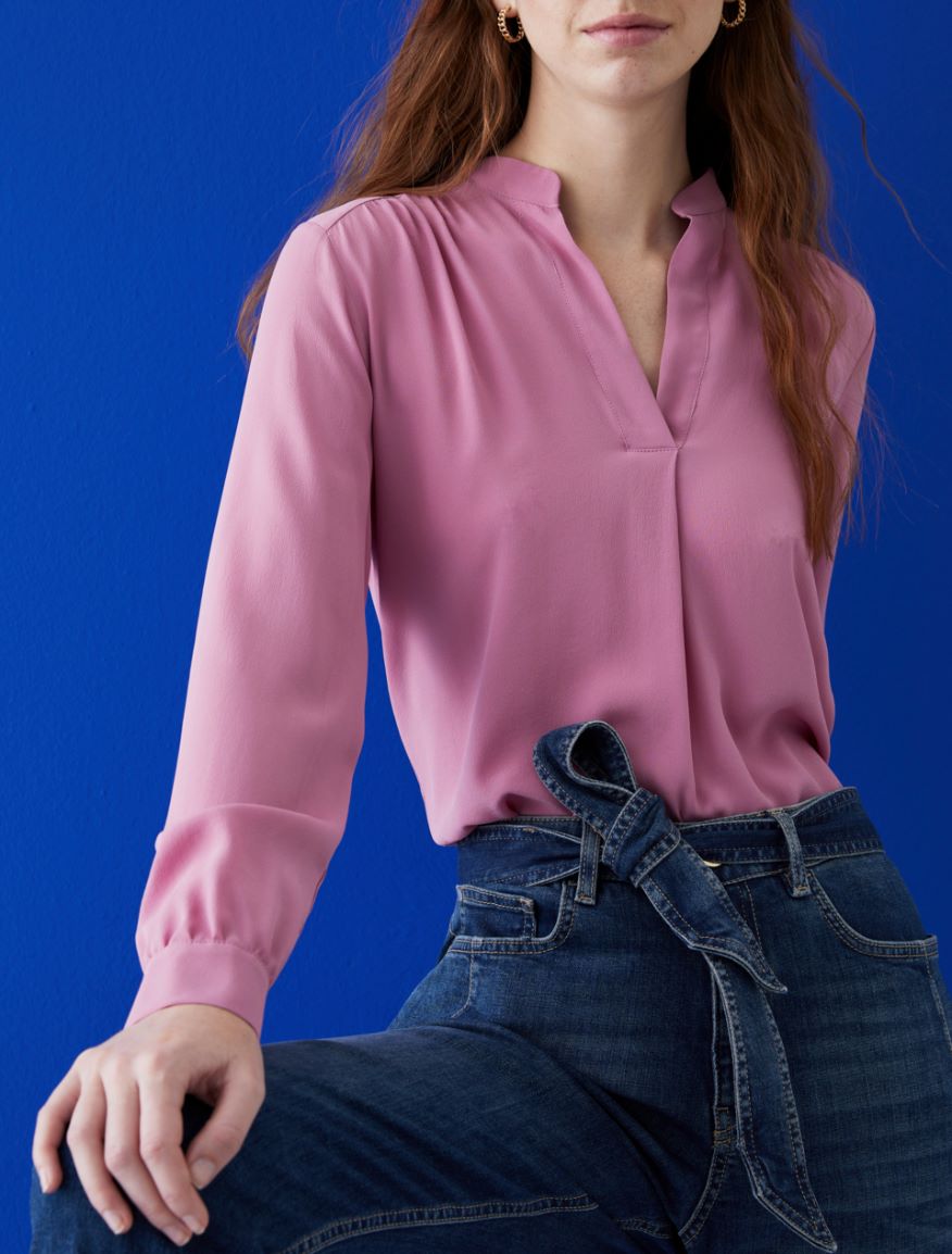 Silk-blend blouse Silk-blend blouse