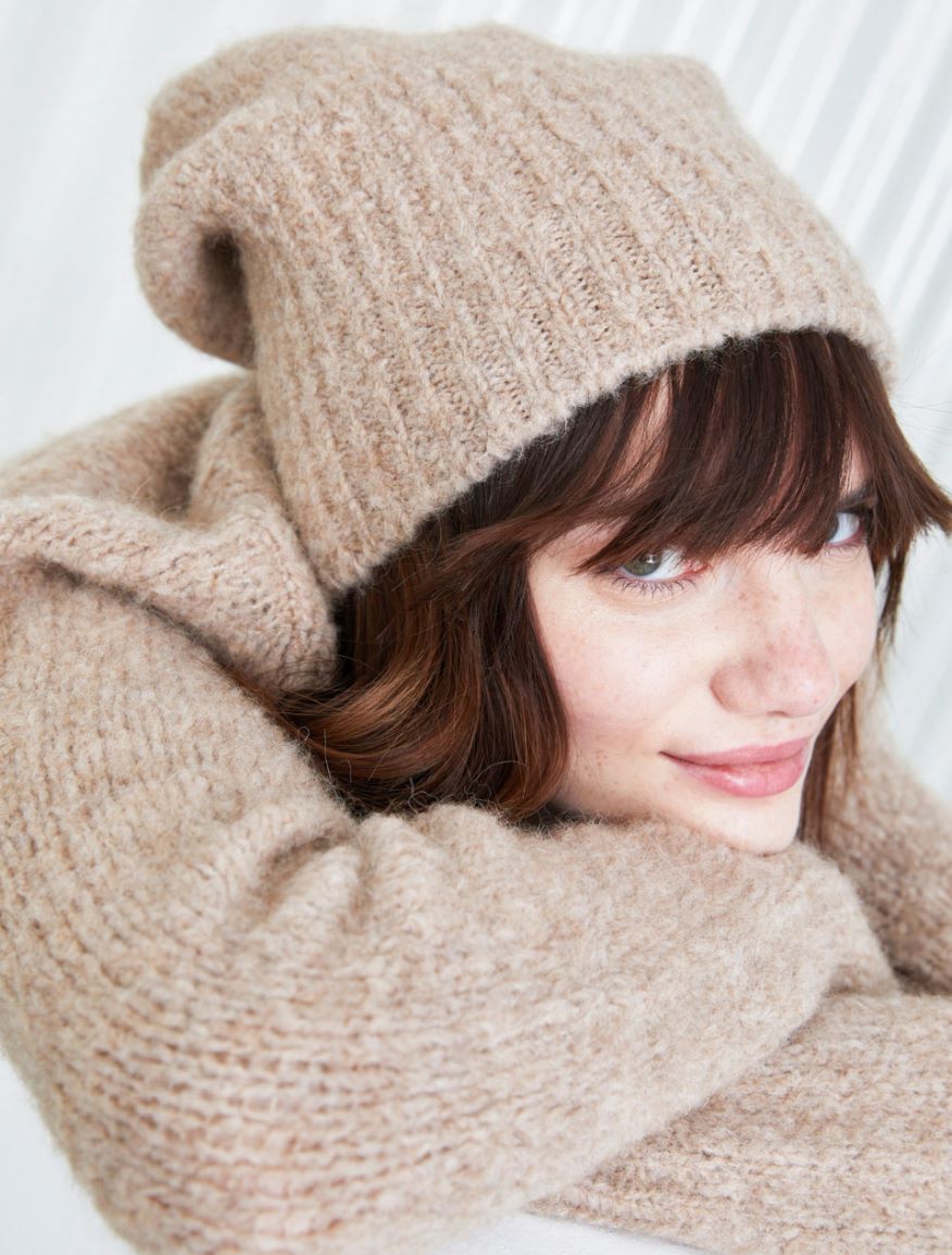 Knitted beanie hat Knitted beanie hat