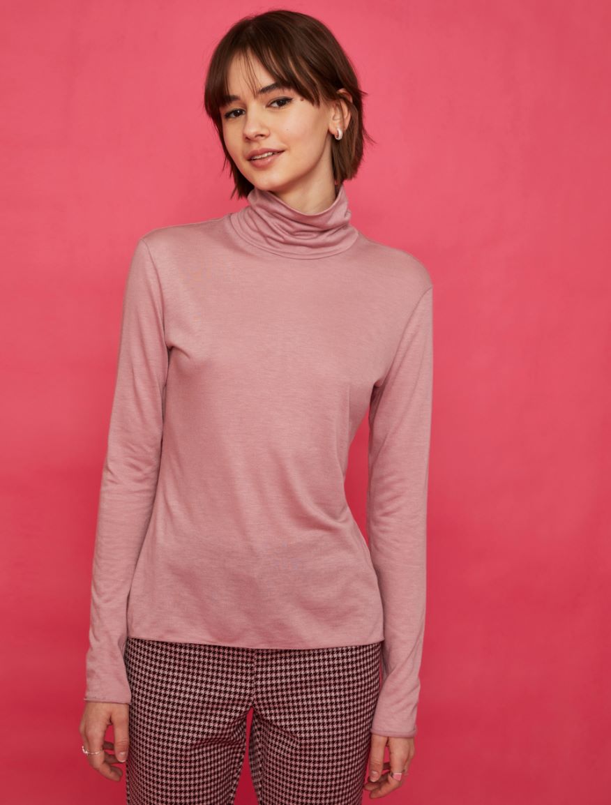Cashmere-blend polo-neck sweater Cashmere-blend polo-neck sweater