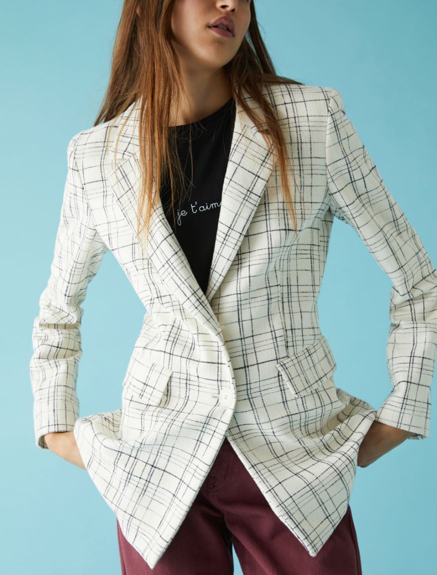 Fitted blazer, cream | iBlues