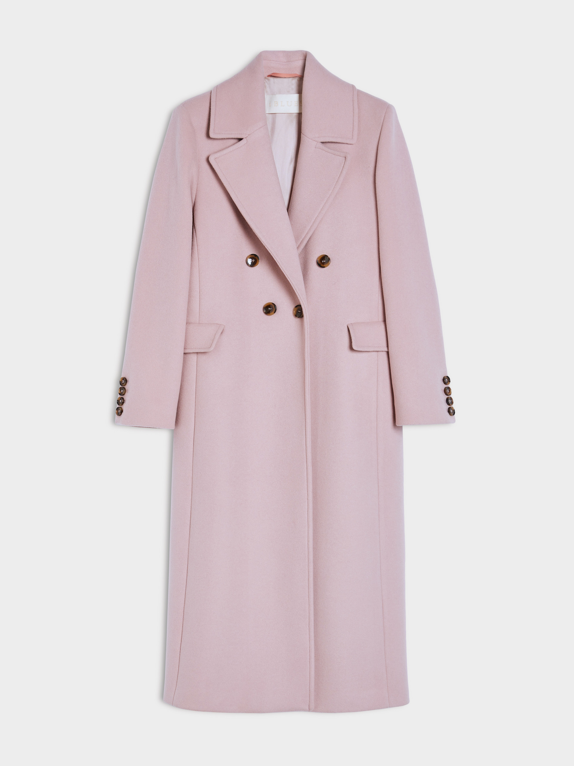 Double breasted sale pink coat