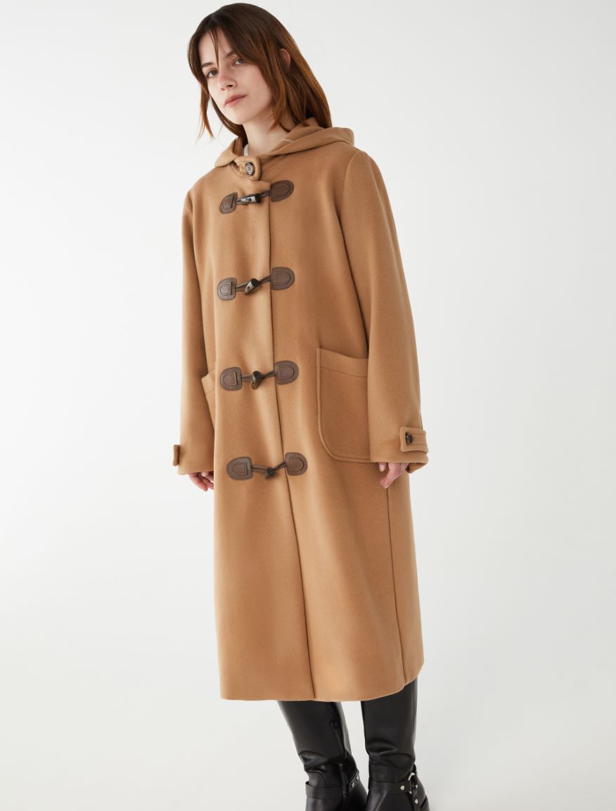 Hooded coat - CAMEL - 4 - iBlues