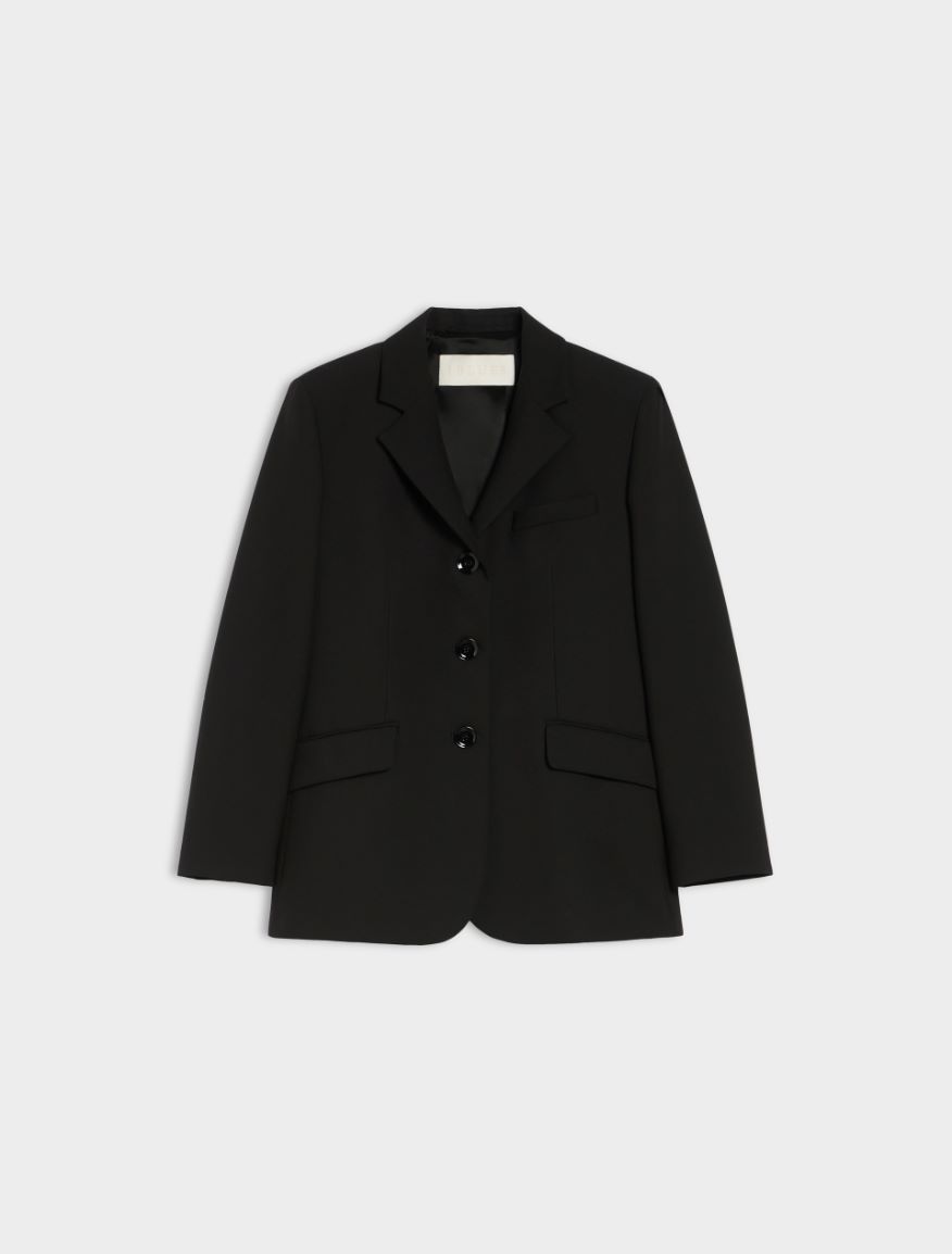 Fitted-waist blazer - BLACK - 5 - iBlues