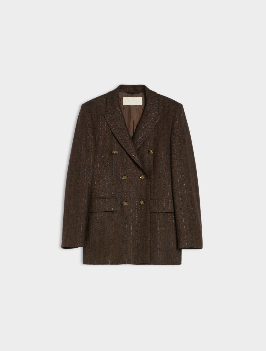 Double-breasted blazer - DARK BROWN - 5 - iBlues