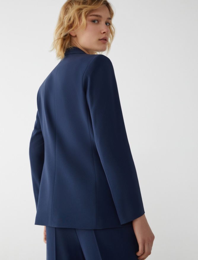 Fitted-waist blazer -  - iBlues