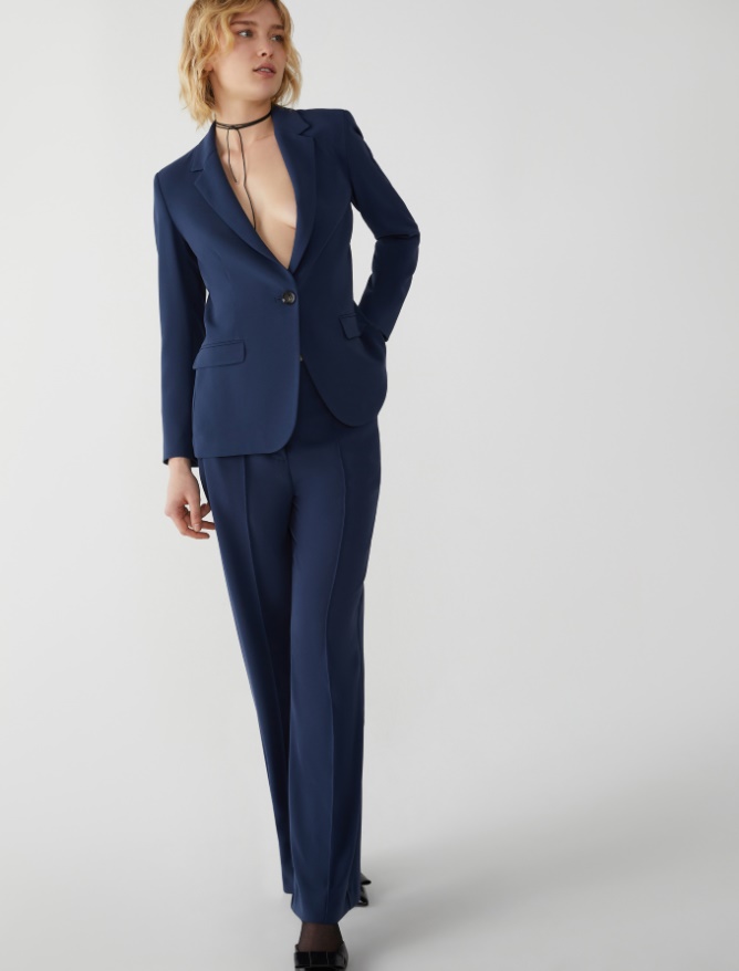 Fitted-waist blazer -  - iBlues