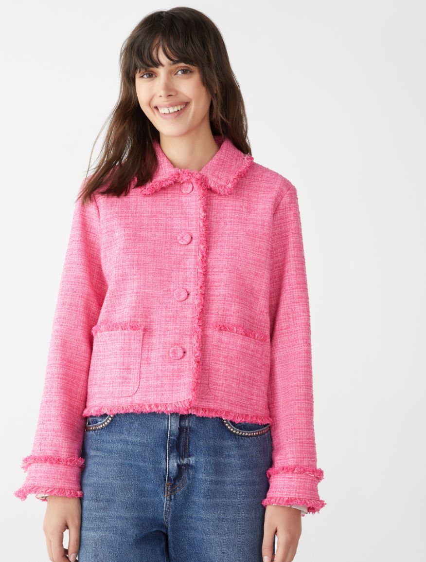 Boxy jacket - AZALEA ROSE - 4 - iBlues