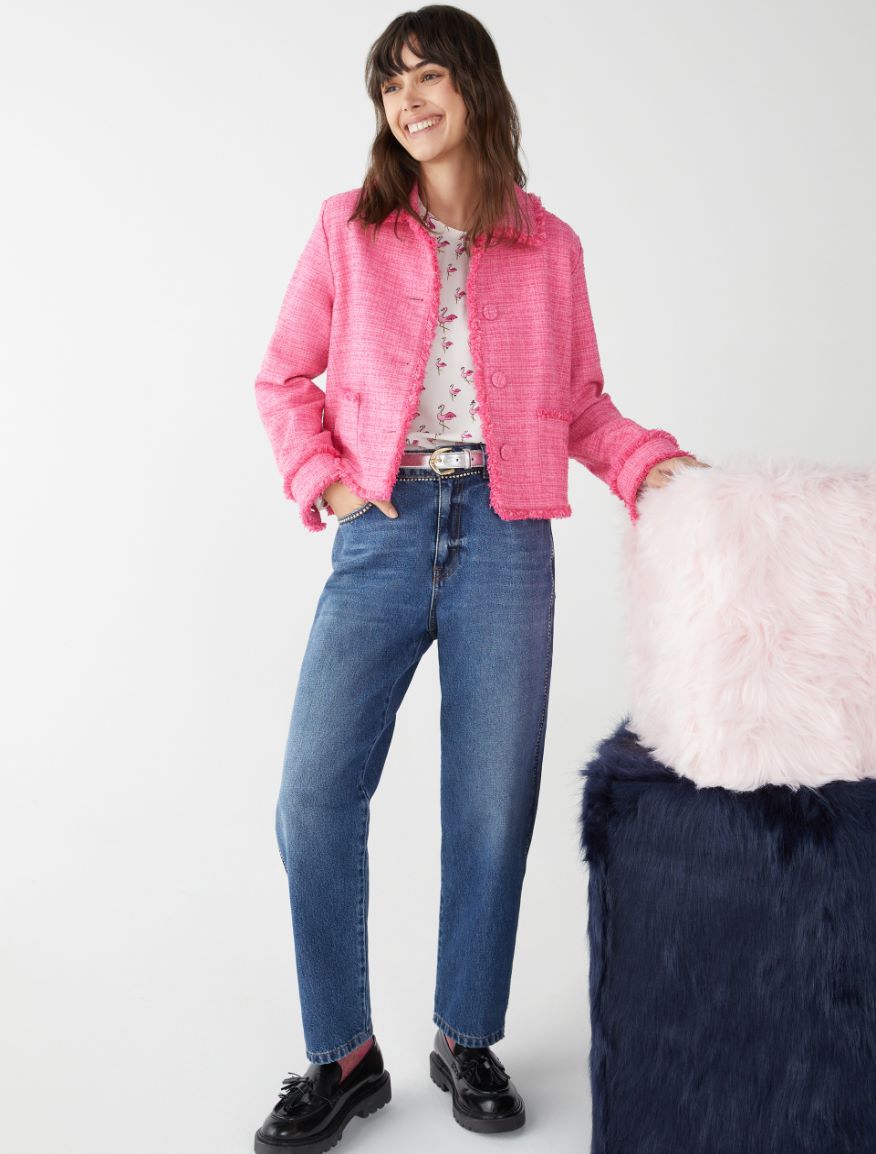 Boxy jacket - AZALEA ROSE - iBlues