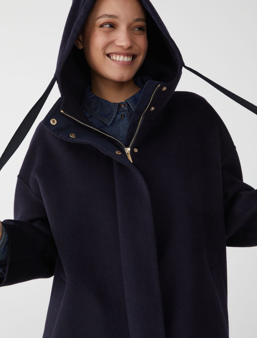 Hooded jacket - NAVY - 3 - iBlues