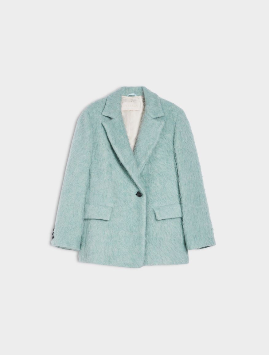 Double-breasted blazer - AQUAMARINE - 5 - iBlues