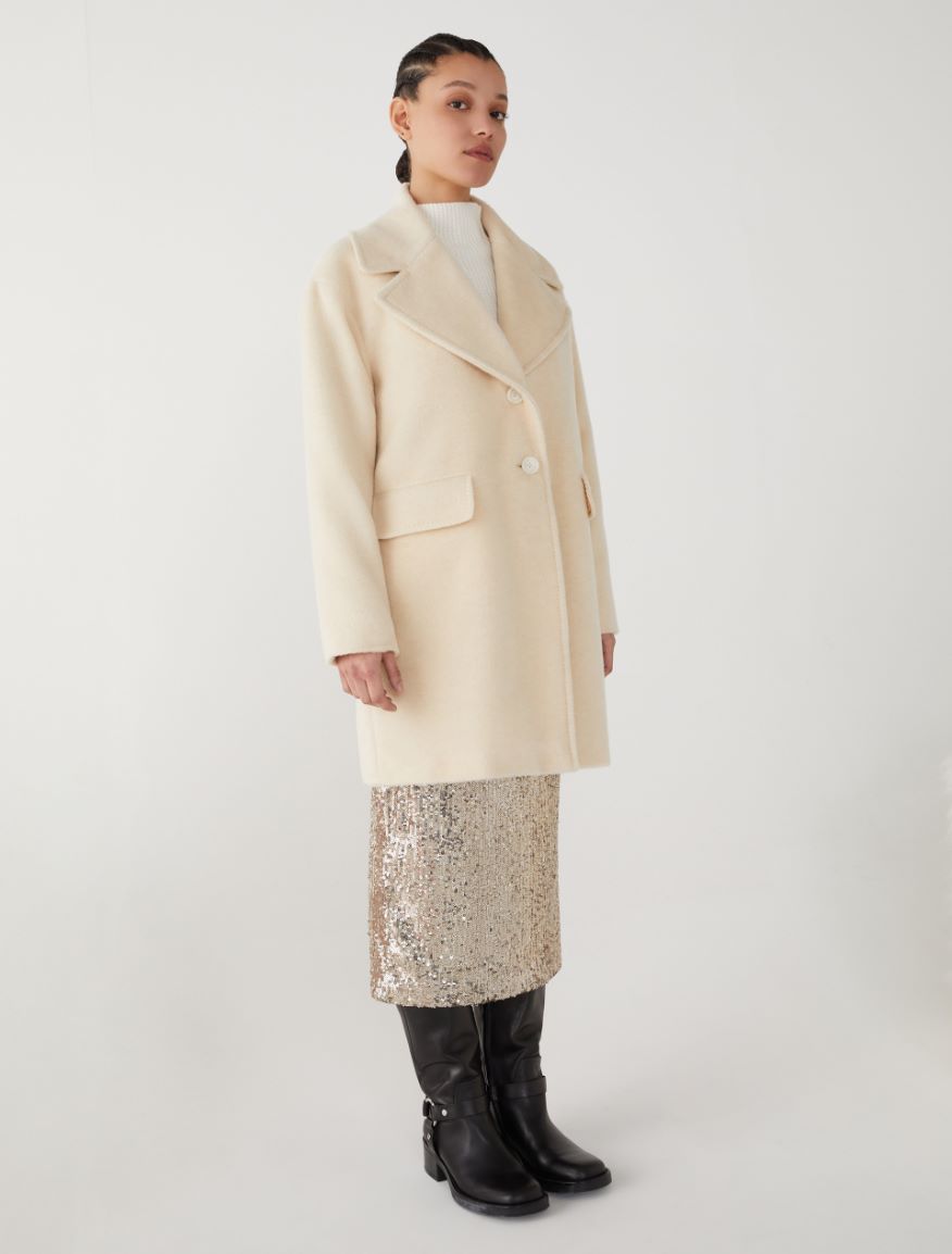 Egg-shaped coat - HONEY - 4 - iBlues