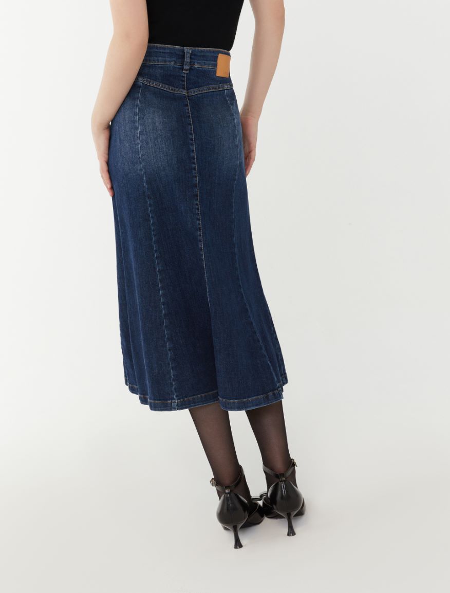 Flared skirt - BLUE JEANS - 2 - iBlues