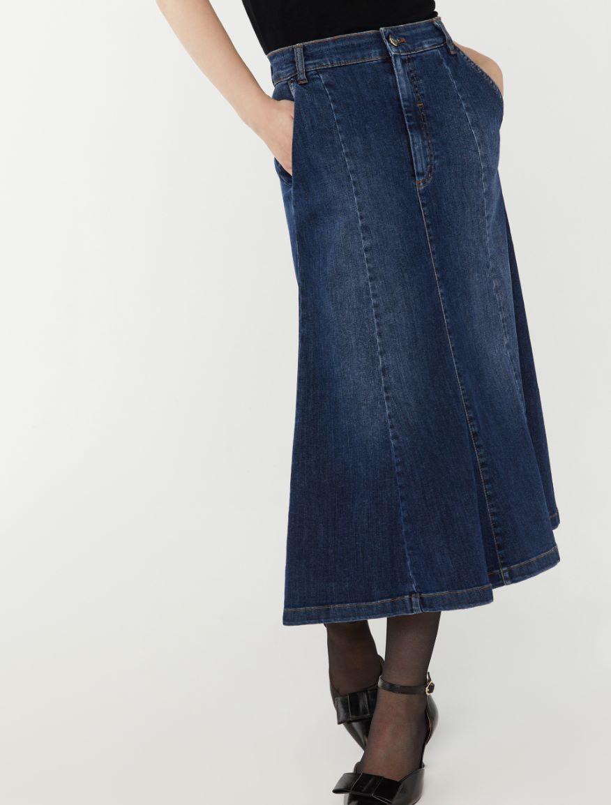 Flared skirt - BLUE JEANS - 4 - iBlues