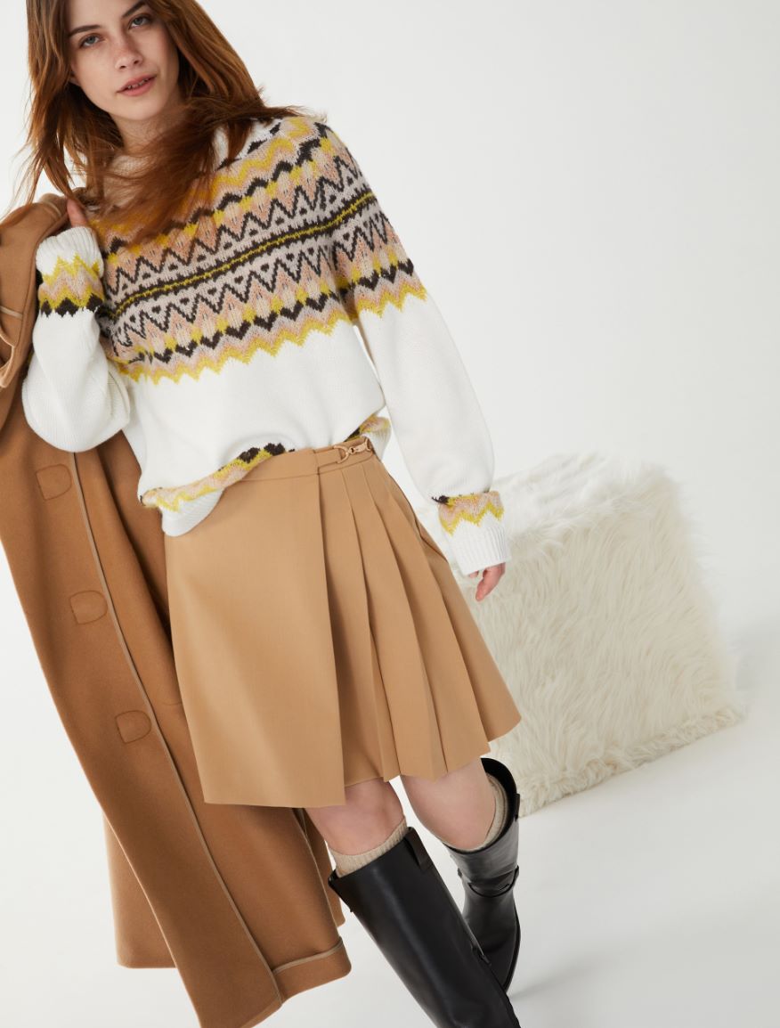 Flared skirt - CAMEL - iBlues