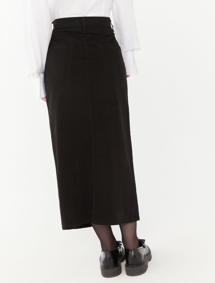 5-pocket skirt - BLACK - 2 - iBlues