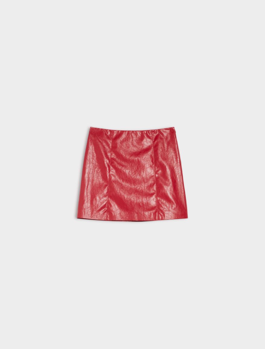 A-line skirt - RED - 5 - iBlues