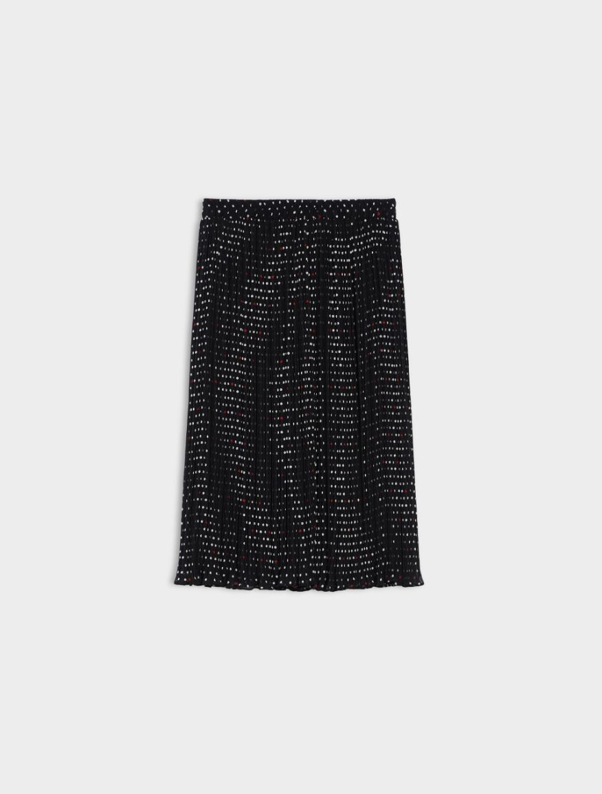 Relaxed-fit skirt - BLACK - 5 - iBlues