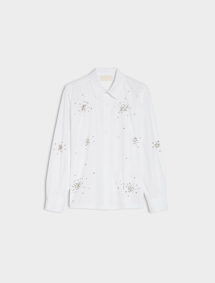 Embroidered shirt - OPTICAL WHITE - 5 - iBlues